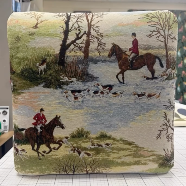 Upholstery project completed by Creature Comforts Upholstery