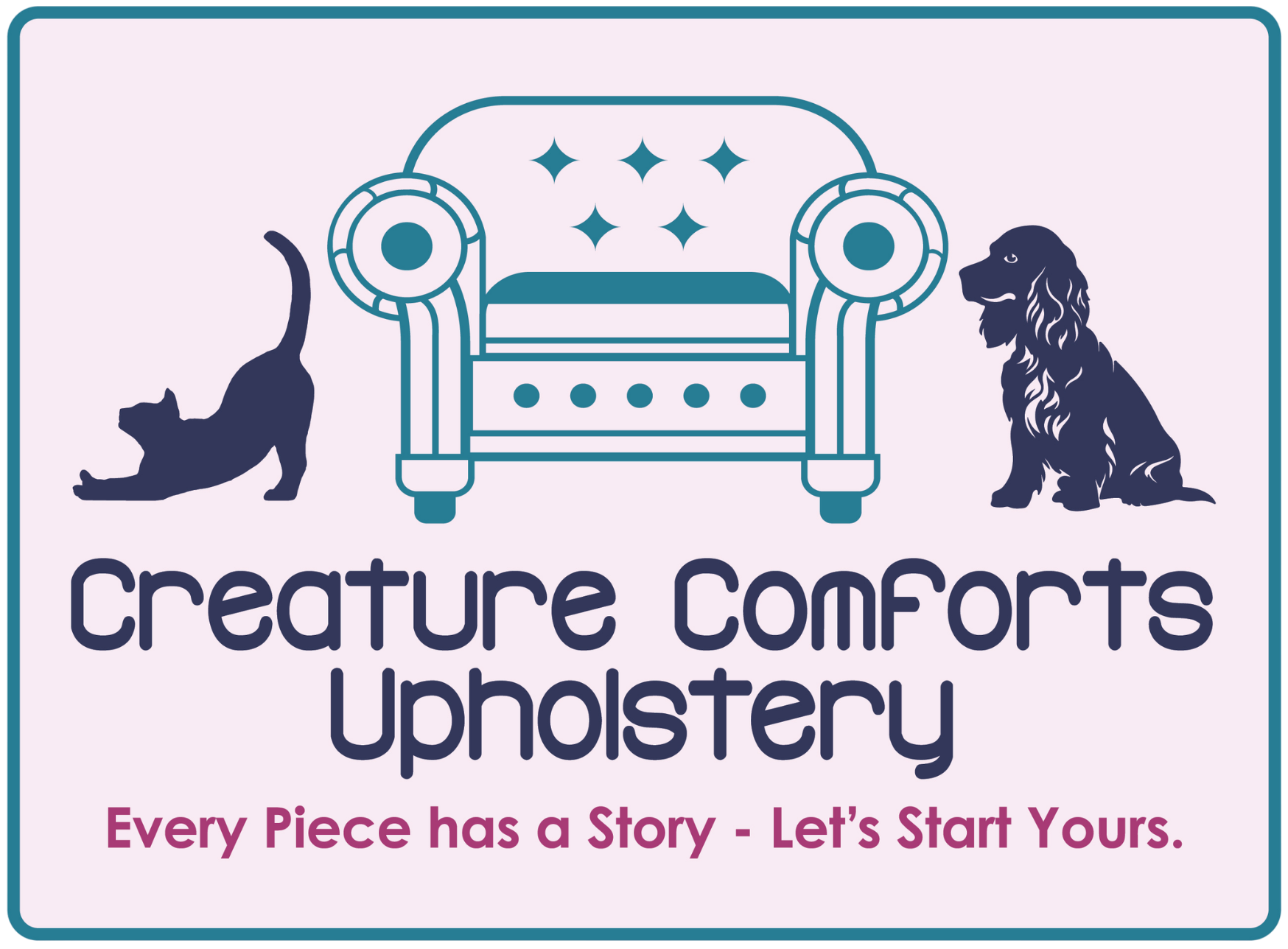 Creature Comforts Upholstery header logo