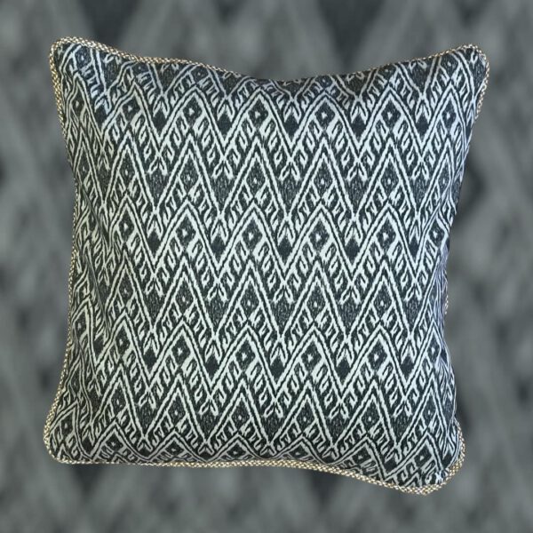 Bespoke patterned cushion made by Creature Comforts Upholstery