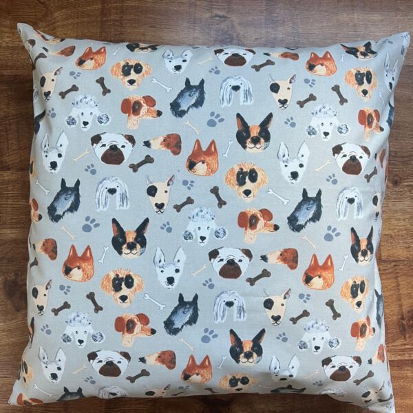 Bespoke patterned cushion made by Creature Comforts Upholstery