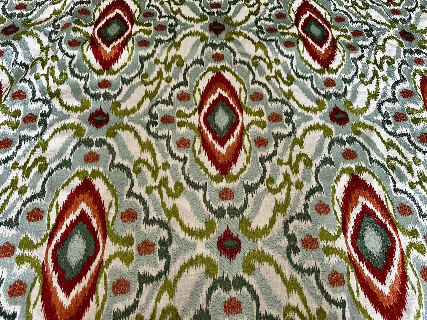 Designer upholstery fabric sample from Creature Comforts Upholstery